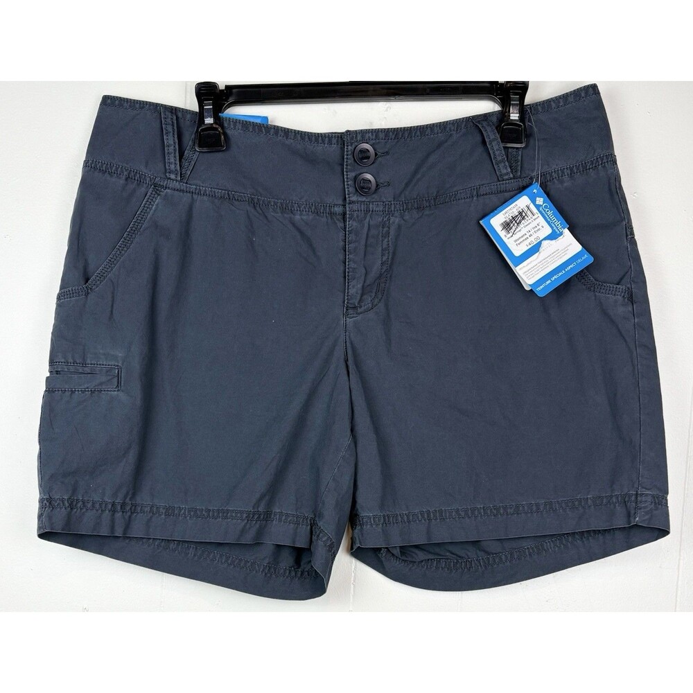 Columbia Women's Shorts Navy Blue Classic Short Holly Springs Size 14 NEW